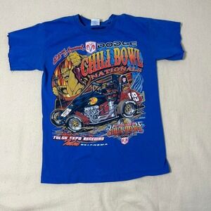 Gildan Lucas Oil 22nd Annual Chili Bowl Nationals Blue‎ Sprint Car T-Shirt small